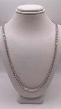 Load image into Gallery viewer, 3.4mm Silver Tennis Chain With CZ