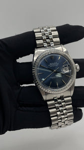 36mm DateJust Rolex Blue Dial