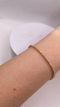 Load image into Gallery viewer, 1.90 CT. Lab Grown Diamond Women’s Tennis Bracelet In 14 KT Yellow Gold