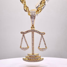 Load image into Gallery viewer, 0.68 CT. Natural Diamond Scale Pendant In 10 KT Yellow Gold