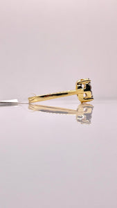 0.36 CT. Natural Diamond Round Shape Women’s Ring In 10 KT Yellow Gold