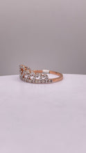 Load image into Gallery viewer, 0.38 CT. Natural Diamond Tiara Ring In 10 KT Rose Gold