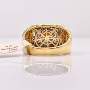 0.76 CT. Natural Diamond Men’s Ring In 10 KT Yellow Gold