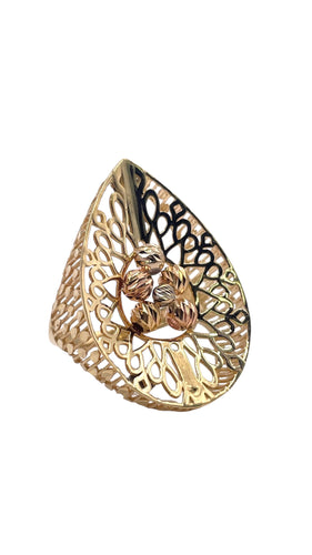 Women’s 14 KT Unique Pair Shape Ring