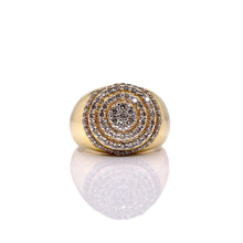 Load image into Gallery viewer, 1.14 CT. Natural Diamond Round Shape Men’s Ring In 10 KT Yellow Gold
