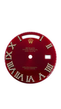 Load image into Gallery viewer, 36mm DayDate Diamond Roman Numeral Dial In Red