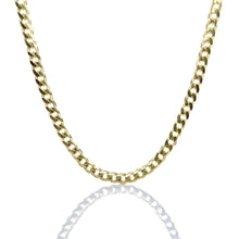 Load image into Gallery viewer, 4mm Solid Miami Cuban Link Chain In 10 KT Yellow Gold