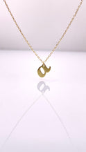 Load image into Gallery viewer, Dainty Initial Pendent &amp; Chain Combo In 10 KT Yellow Gold