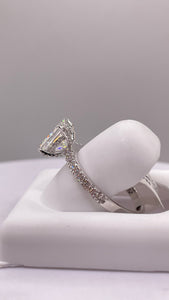 1.96 CT. Lab Grown Princess Cut Diamond Engagement Ring In 14 KT White Gold