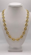 Load image into Gallery viewer, 9.5mm Puff Gucci Link Chain In 14 KT Yellow Gold