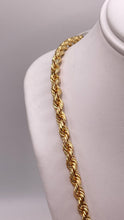 Load image into Gallery viewer, 4.7mm Rope Chain In 10 KT Yellow Gold