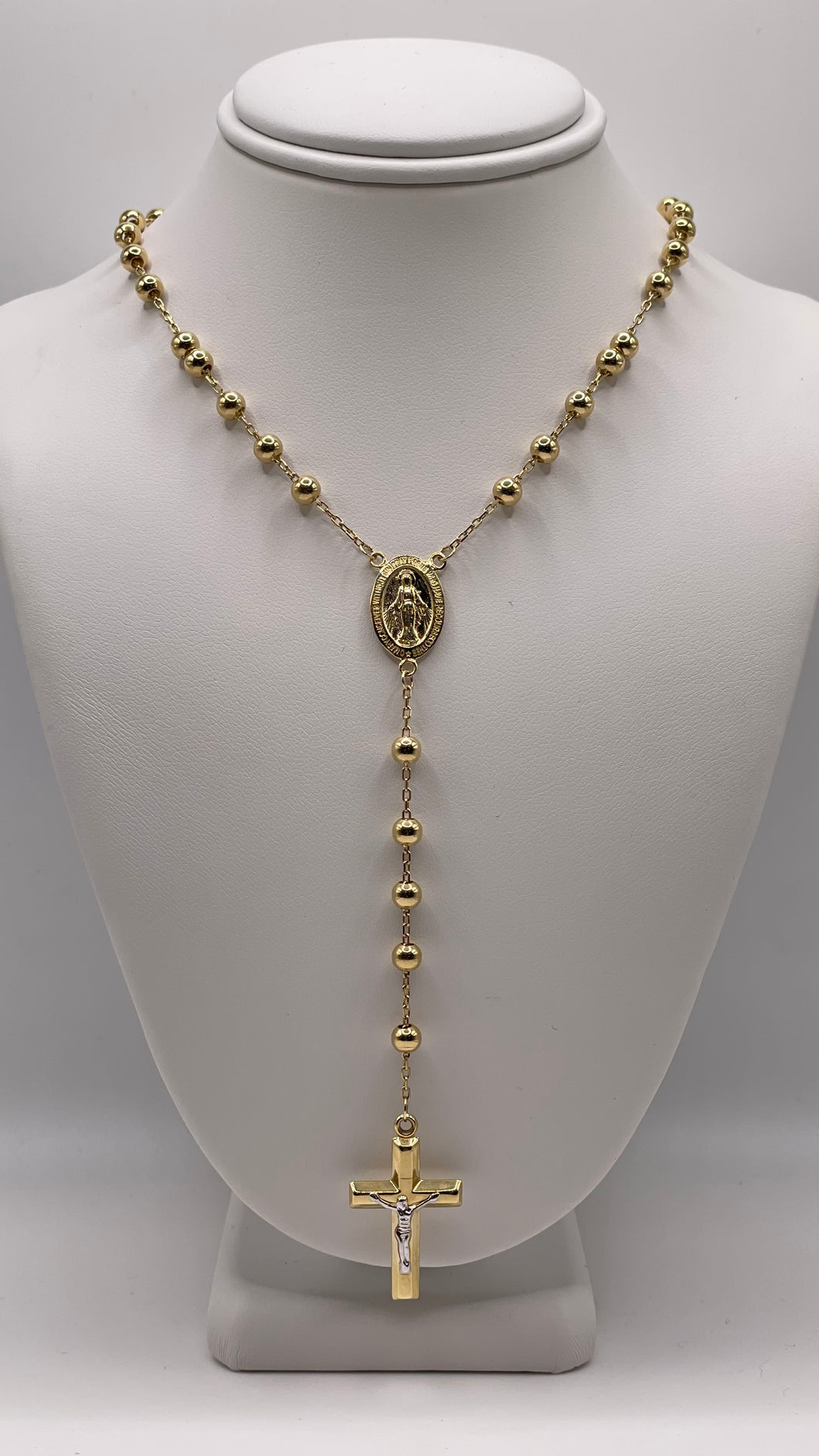 Rosary Neckless In 14 KT Yellow Gold