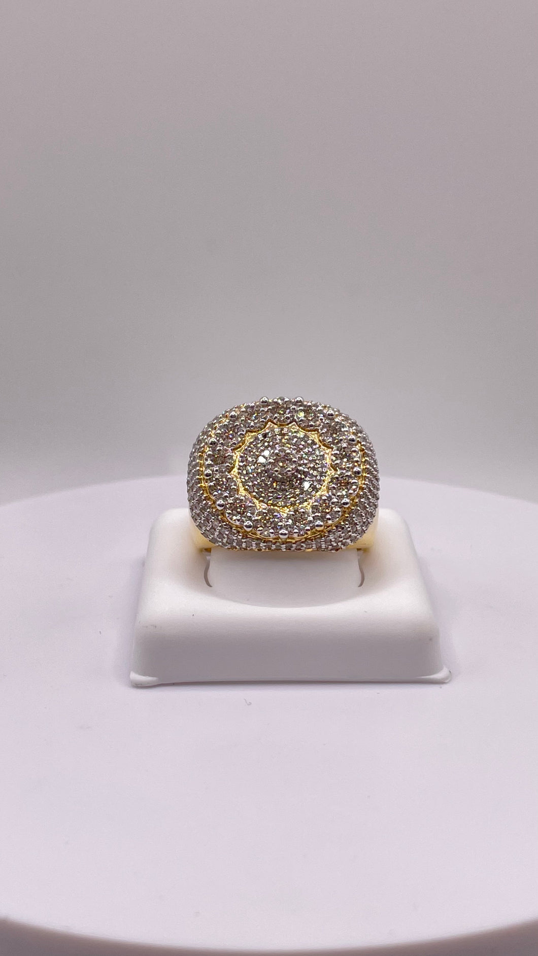 1.82 CT. Natural VS-SI Diamond Ring In 10 KT Yellow Gold