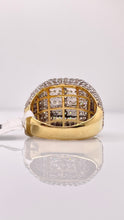 Load image into Gallery viewer, 5.53 CT. Natural Diamond Men’s Square Shape Ring In 10 KT Yellow Gold