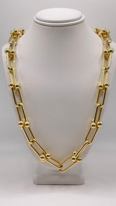13mm Link Chain In 14 KT Yellow Gold
