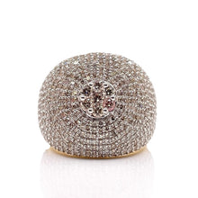 Load image into Gallery viewer, 3.07 CT. Natural Diamond Round Shape Men’s Ring In 10 KT Yellow Gold