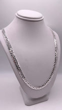 Load image into Gallery viewer, 5mm Double Curb Link Chain/Bracelet In Silver