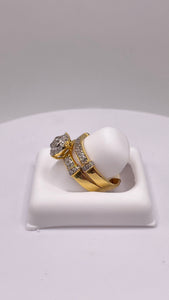 0.60 CT. Natural Diamond Women’s Engagement Set In 10 KT Yellow Gold