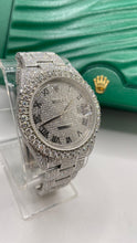 Load image into Gallery viewer, 41mm DateJust Rolex Watch Approx 28.00 CT. Natural Diamonds With Roman Numeral Dial