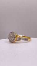 Load image into Gallery viewer, 0.76 CT. Natural Diamond Women’s Round Shape Ring In 10 KT Yellow Gold
