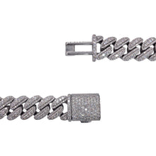 Load image into Gallery viewer, 38.00 CT. 14mm Natural Diamond Miami Cuban Chain In 10 KT White Gold