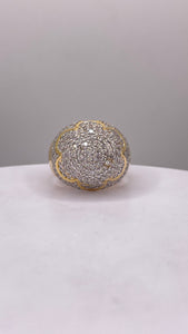 2.01 CT. Natural Diamond Men’s Round Shape Ring In 10 KT Yellow Gold