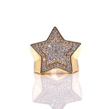Load image into Gallery viewer, 0.94 CT. Natural Diamond Star Ring In 10 KT Yellow Gold