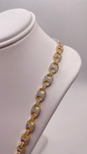 Load image into Gallery viewer, 4.32 CT. Natural Diamond Gucci Link Chain In 10 KT Yellow Gold