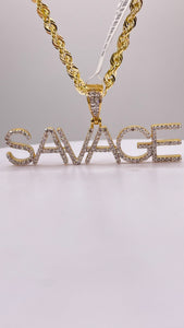 0.74 CT. Natural Diamond Savage Pendent In 10 KT Yellow Gold