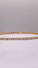 Load image into Gallery viewer, 1.90 CT. Lab Grown Diamond Women’s Tennis Bracelet In 14 KT Yellow Gold