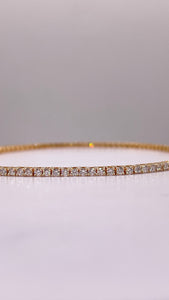 1.90 CT. Lab Grown Diamond Women’s Tennis Bracelet In 14 KT Yellow Gold