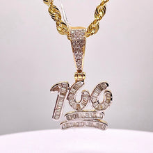 Load image into Gallery viewer, 0.69 CT. Natural Diamond 100 Pendant In 10 KT Yellow Gold