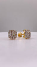 Load image into Gallery viewer, 0.55 CT. Natural Diamond Stud Earrings In 10 KT Yellow Gold