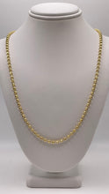 Load image into Gallery viewer, 2.9mm Moon Cut Rope Necklace In 10 KT Yellow Gold