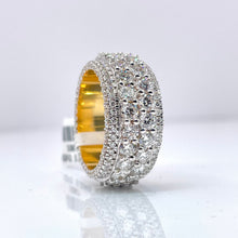 Load image into Gallery viewer, 8.83 CT. Lab Grown Men’s Eternity Diamond Band In 10 KT Yellow Gold