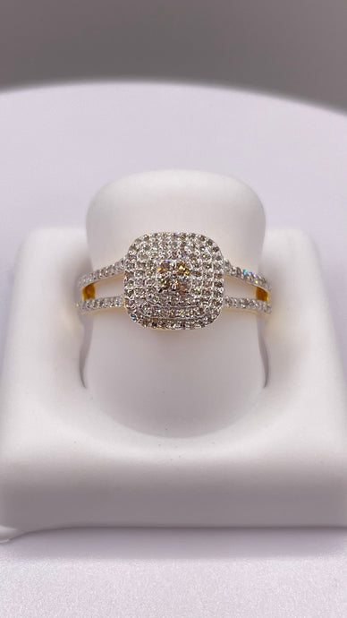 1.68 CT. Natural Diamond Women’s Ring In 10 KT Yellow Gold