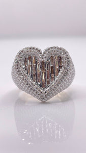 2.73 CT. Natural Diamond Heart Ring In 10 KT Yellow Gold