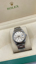 Load image into Gallery viewer, 34mm Rolex Oyster Perpetual Date Watch With Grey Dial