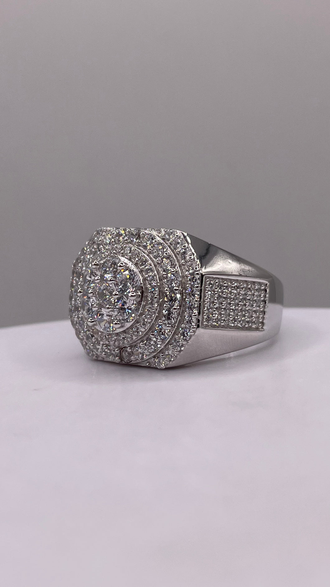 Men’s Silver Ring With CZ