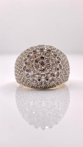 2.77 CT. Natural Diamond Men’s Round Shape Ring In 10 KT Yellow Gold