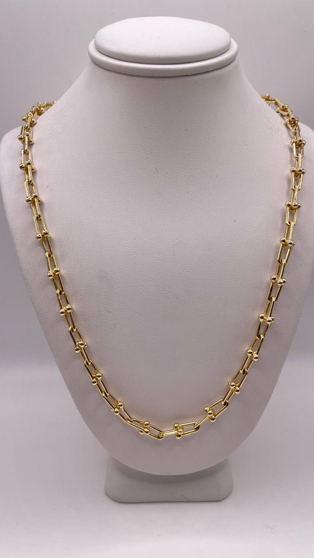 Hardware Necklace In 10 KT Yellow Gold