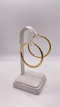 Load image into Gallery viewer, 3.7mm 10 KT Yellow Gold Hoop Earrings