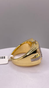 1.09 CT. Natural Diamond Men’s Comfort Fit Ring In 10 KT Yellow Gold