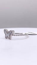 Load image into Gallery viewer, Butterfly Ball Ring In Silver With CZ