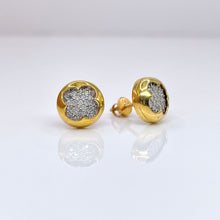 Load image into Gallery viewer, 0.42 CT. Natural Diamond Stud Earrings In 10 KT Yellow Gold
