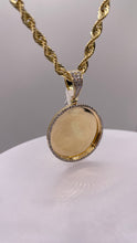 Load image into Gallery viewer, 0.45 CT. Natural Diamond Round Shape Memorial Pendent In 10 KT Yellow Gold