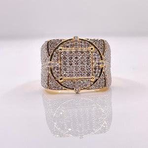 1.30 CT. Natural Diamond Men’s Ring In 10 KT Yellow Gold