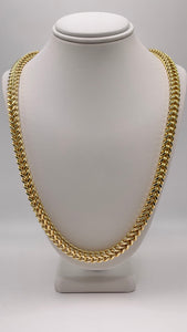 6.1mm Franco Link Chain In 10 KT Yellow Gold