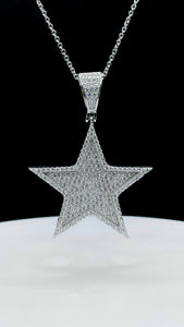 Silver Star Pendent With CZ