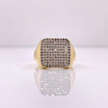 Load image into Gallery viewer, 0.82 CT. Natural Diamond Square Shape Ring In 10 KT Yellow Gold